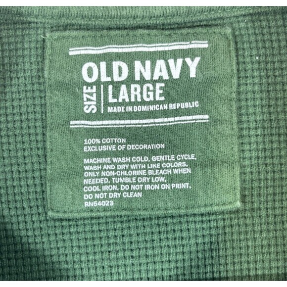 New York Jets Old‎ Navy Large Green Waffle NFL Long Sleeve Shirt - Picture 3 of 8